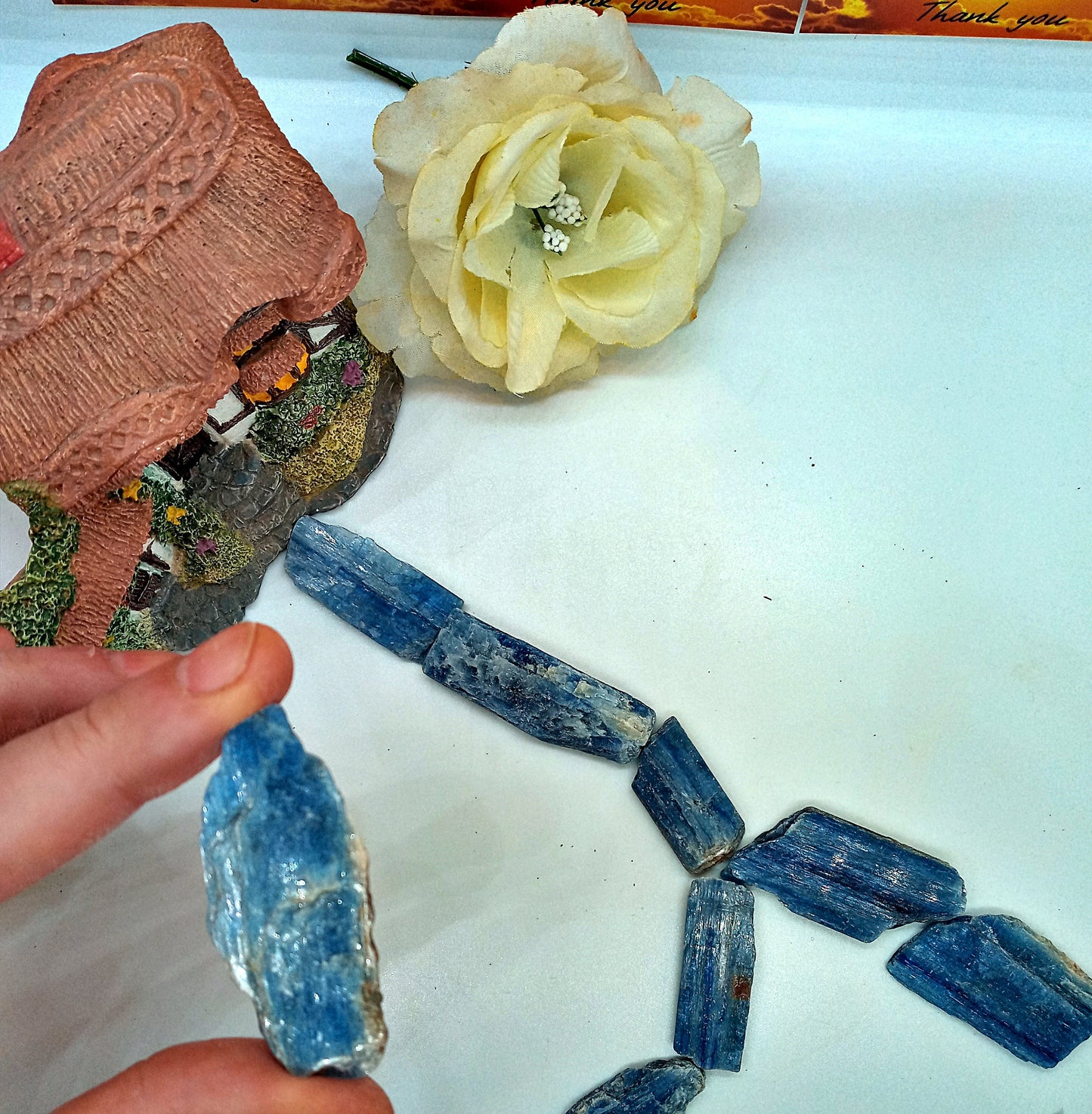 Blue Kyanite Crystals! Choose from three (3) sizes of quality, all-natural, raw, Blue Kyanite blades and fans!