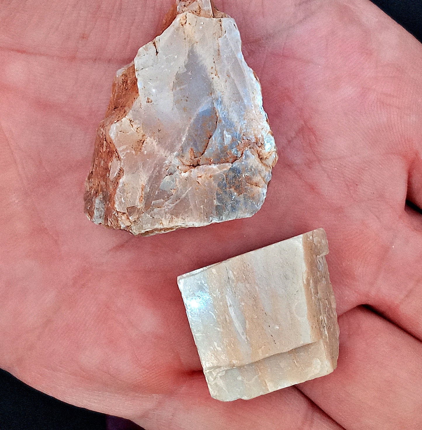 Peach Moonstone! - Choose from five (5) sizes of quality, all-natural, raw, Peach Moonstone stones and crystals!