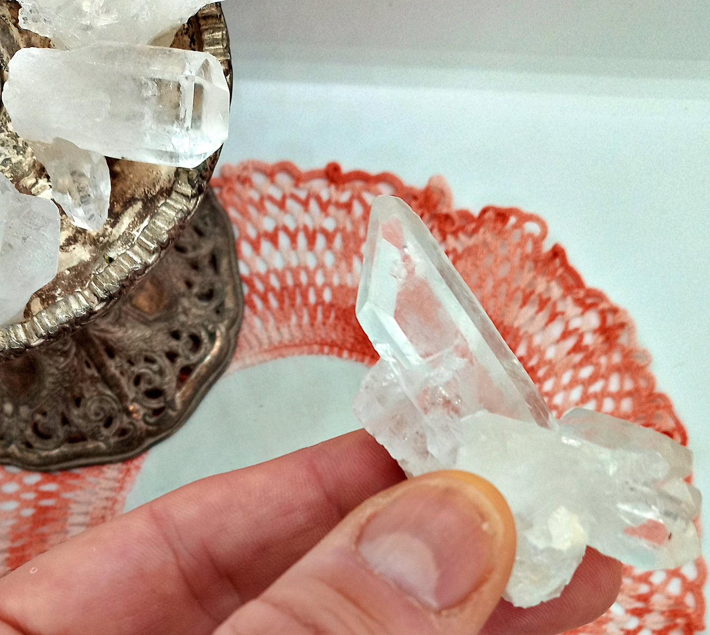 Large A-Grade Crystal Quartz Clusters! High-quality Grade-A Clear Quartz Clusters! Beautiful Rock Crystal clusters