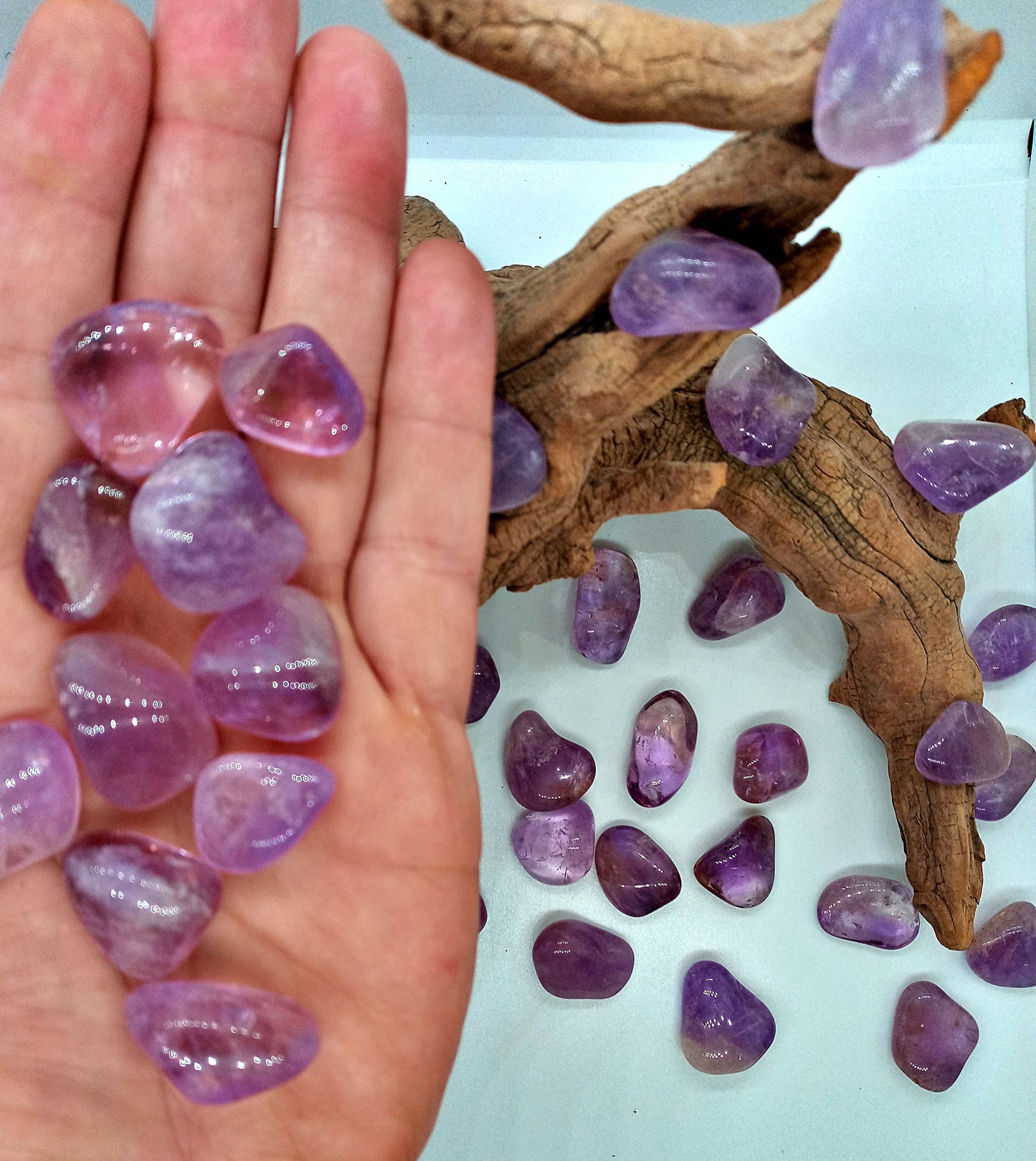 Bulk AA-Amethyst AA-Grade! Choose How Many tumbled High Quality Amethyst crystals. Premium Plus Grade Amethyst at Wholesale Pricing!
