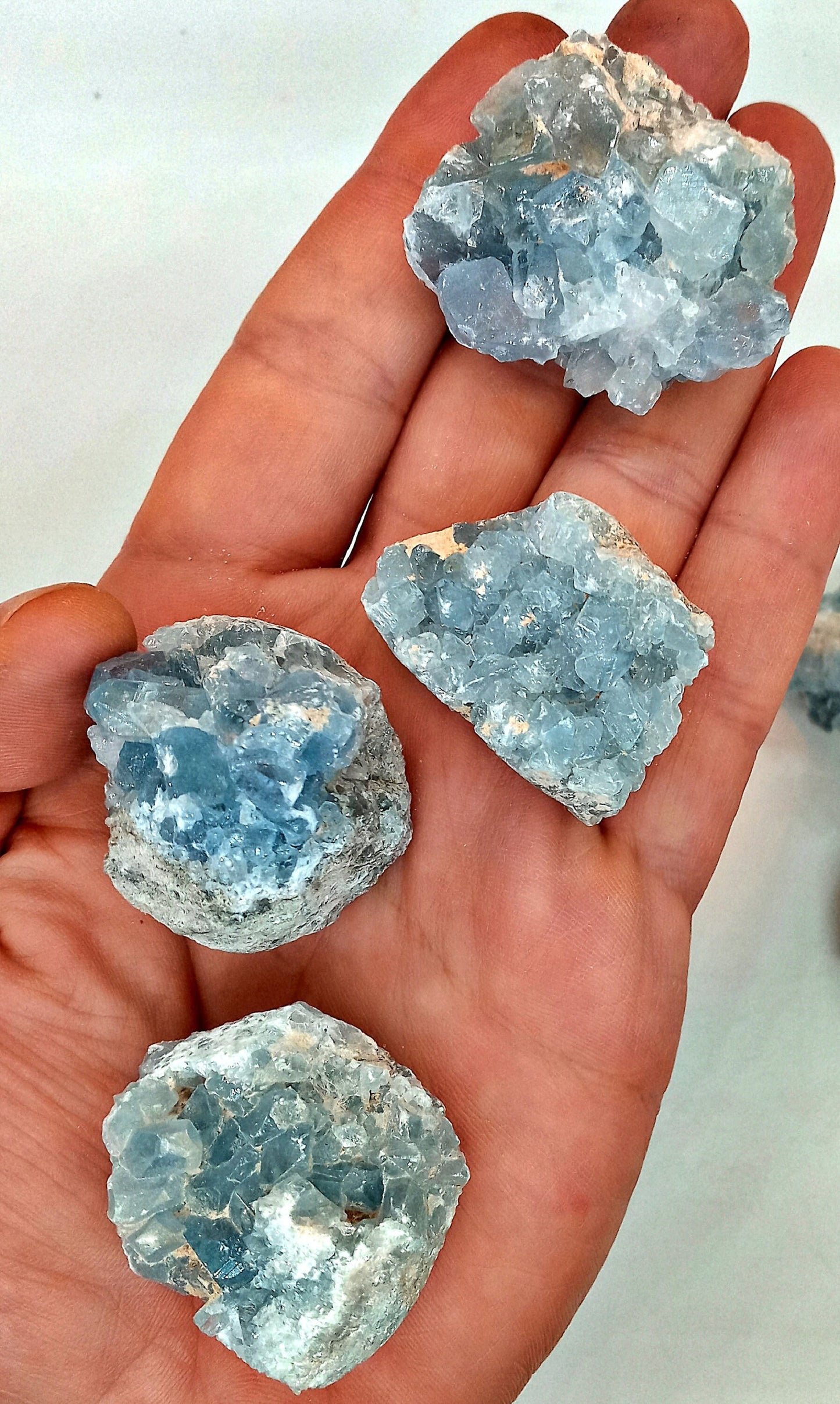 Bulk Celestine Clusters! Raw Celestite Clusters Choose how Many! Natural Celestine mini clusters! Crystals, geodes, points!