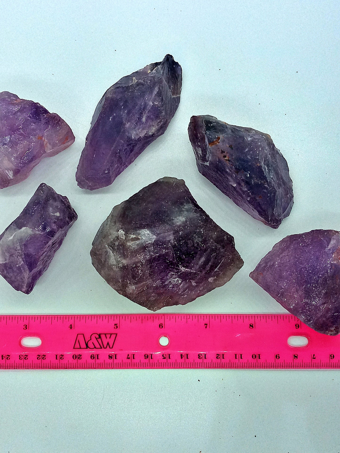 HUGE Amethyst crystals!  Beautiful Translucent Amethyst Chunks from 4+ to 10+ ounces!  100 – 300 grams!  Excellent Quality Amethyst stones!