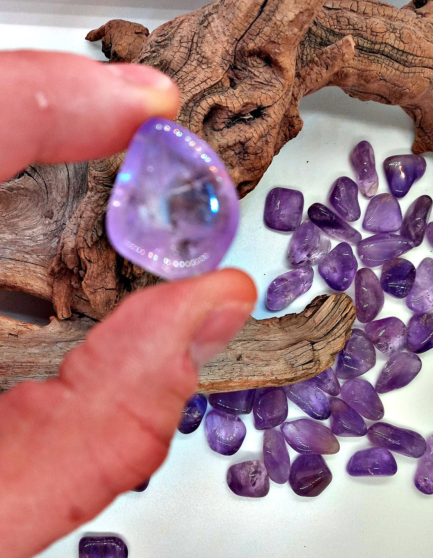 Bulk A-Amethyst A-Grade! Choose How Many A-Grade, natural, tumbled High Quality Amethyst crystals.   Premium Amethyst at Wholesale Pricing!