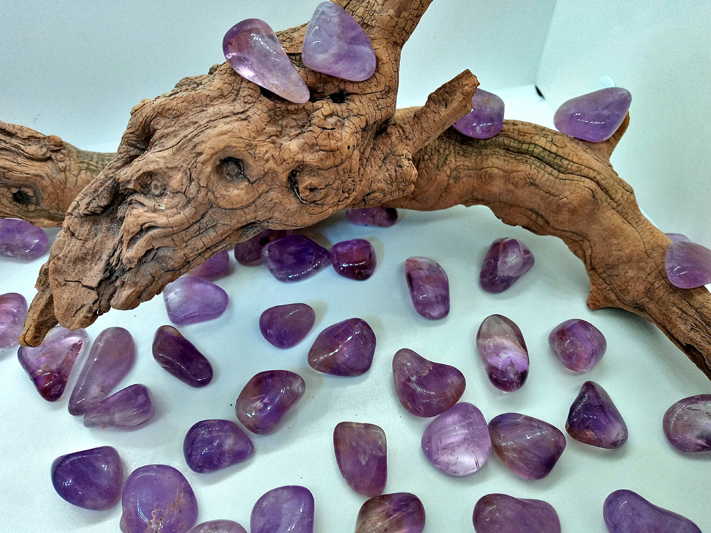 Bulk AA-Amethyst AA-Grade! Choose How Many tumbled High Quality Amethyst crystals.   Premium Plus Grade Amethyst at Wholesale Pricing!