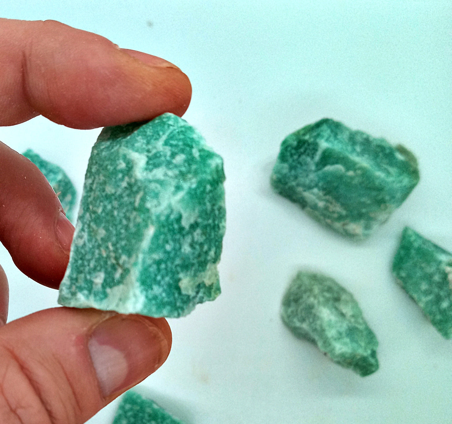 Raw Green Aventurine Crystals!  Choose from two (2) Sizes of Natural, Raw, Green Aventurine!  The Lucky Stone! Quality, rough crystals.