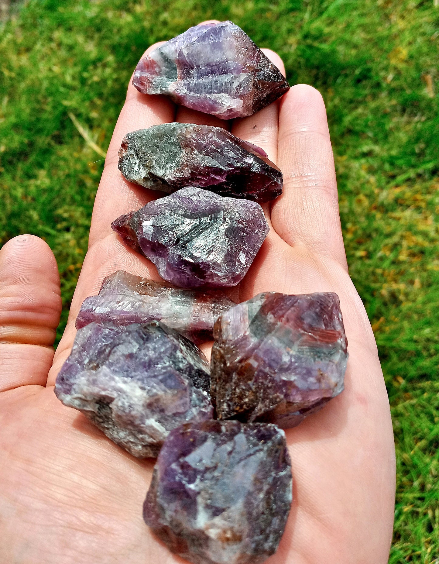 Raw Cacoxenite Crystals!  Choose from three (3) Sizes of Natural, Raw, Rough Quality Cacoxenite Crystals!  Super 7 Cacoxenite Chunks!