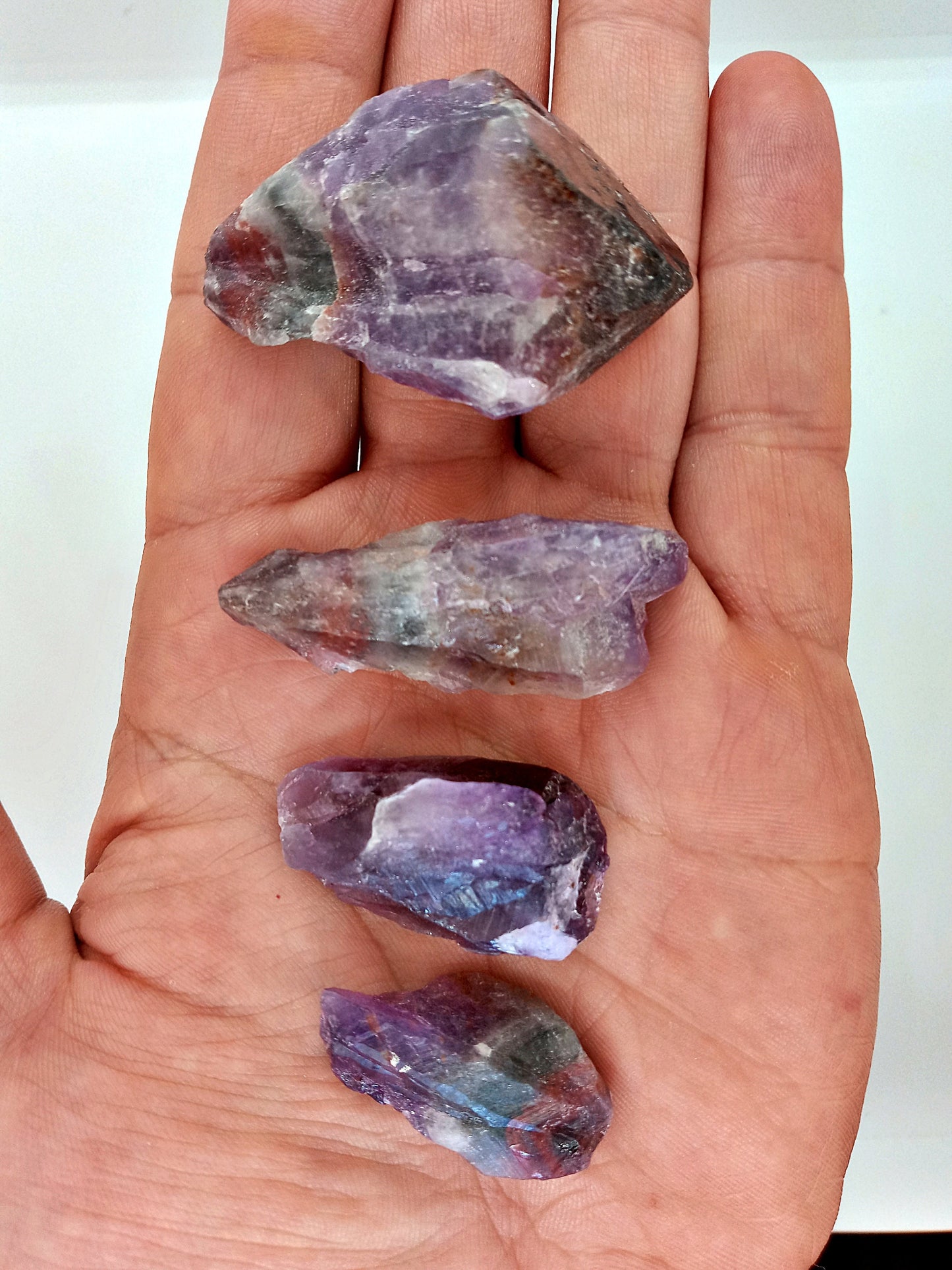 Raw Cacoxenite Crystals!  Choose from three (3) Sizes of Natural, Raw, Rough Quality Cacoxenite Crystals!  Super 7 Cacoxenite Chunks!