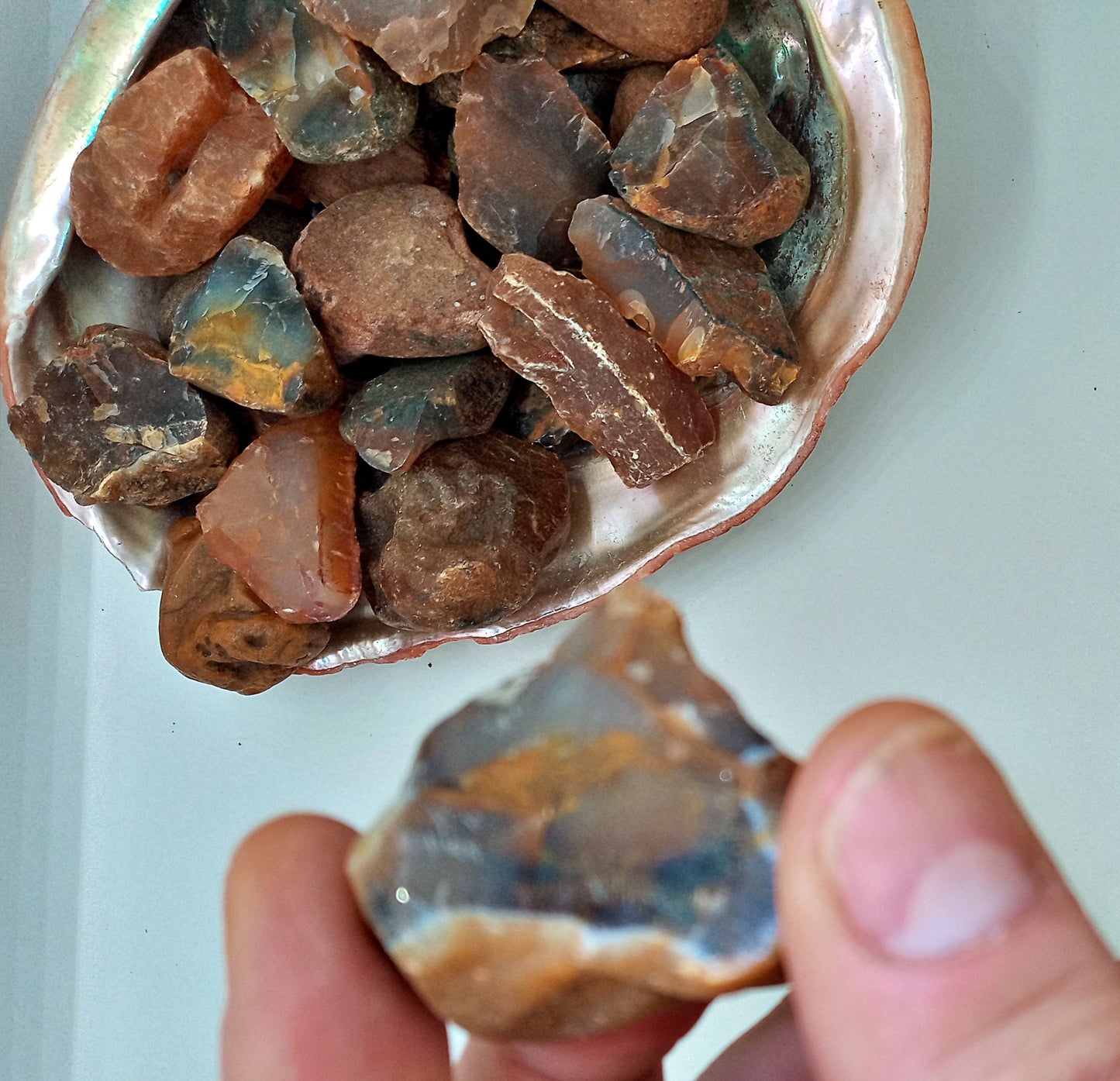 Raw Carnelians! Natural, rough Carnelian stones and crystals!  Great for tumbling!