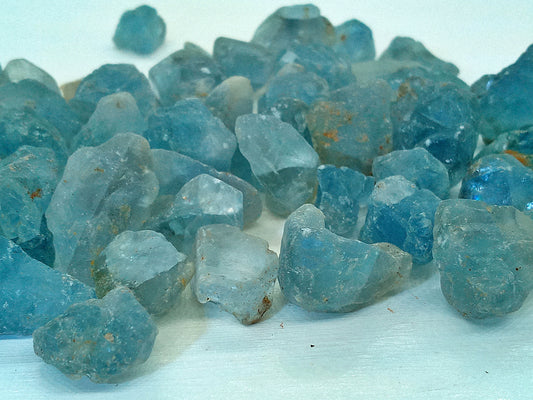 Celestite Crystals! All-Natural raw Celestine stones and crystals.  Beautiful, Celestial Blue Celestite/Celestine pocket stones!