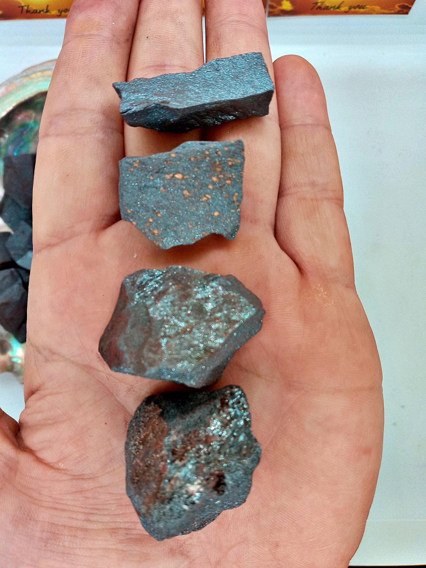 Hematite crystals!  Choose from three (3) sizes of quality, all-natural, rough raw Hematite.  Hematite crystals from Great Lakes USA.