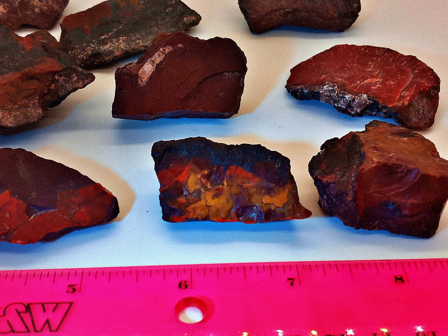 RARE!! Vampire Jasper! Choose from two (2) sizes of quality, all-natural, raw, Vampire aka Yellow Cat Flat Jasper!