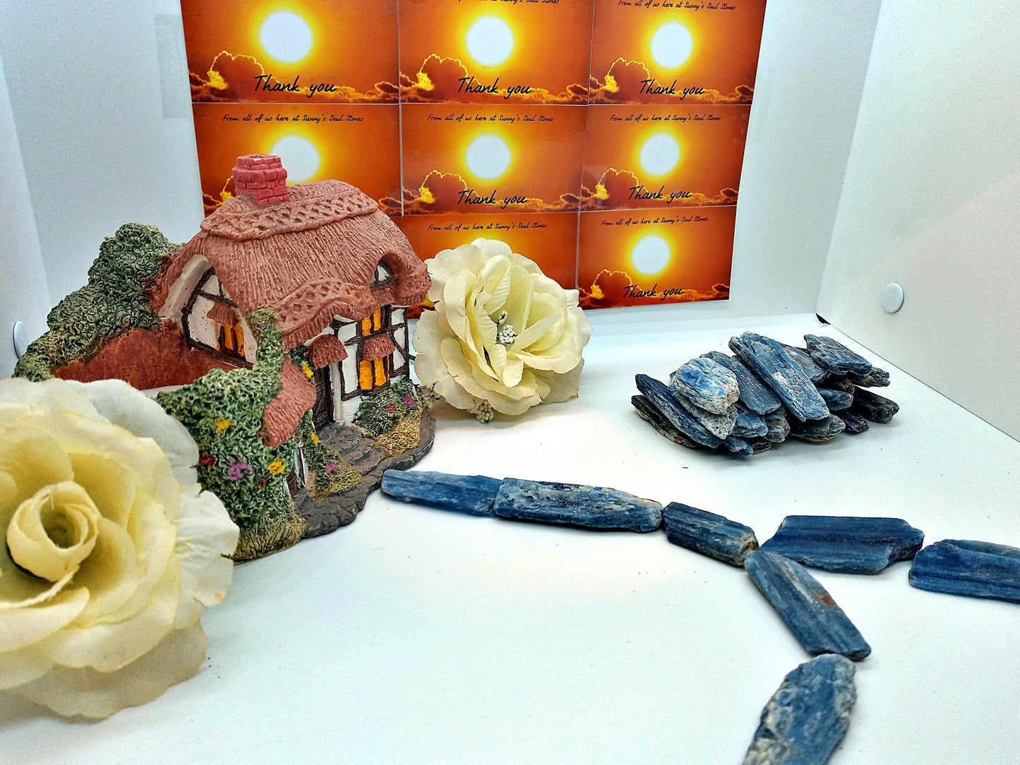 Blue Kyanite Crystals! Choose from three (3) sizes of quality, all-natural, raw, Blue Kyanite blades and fans!