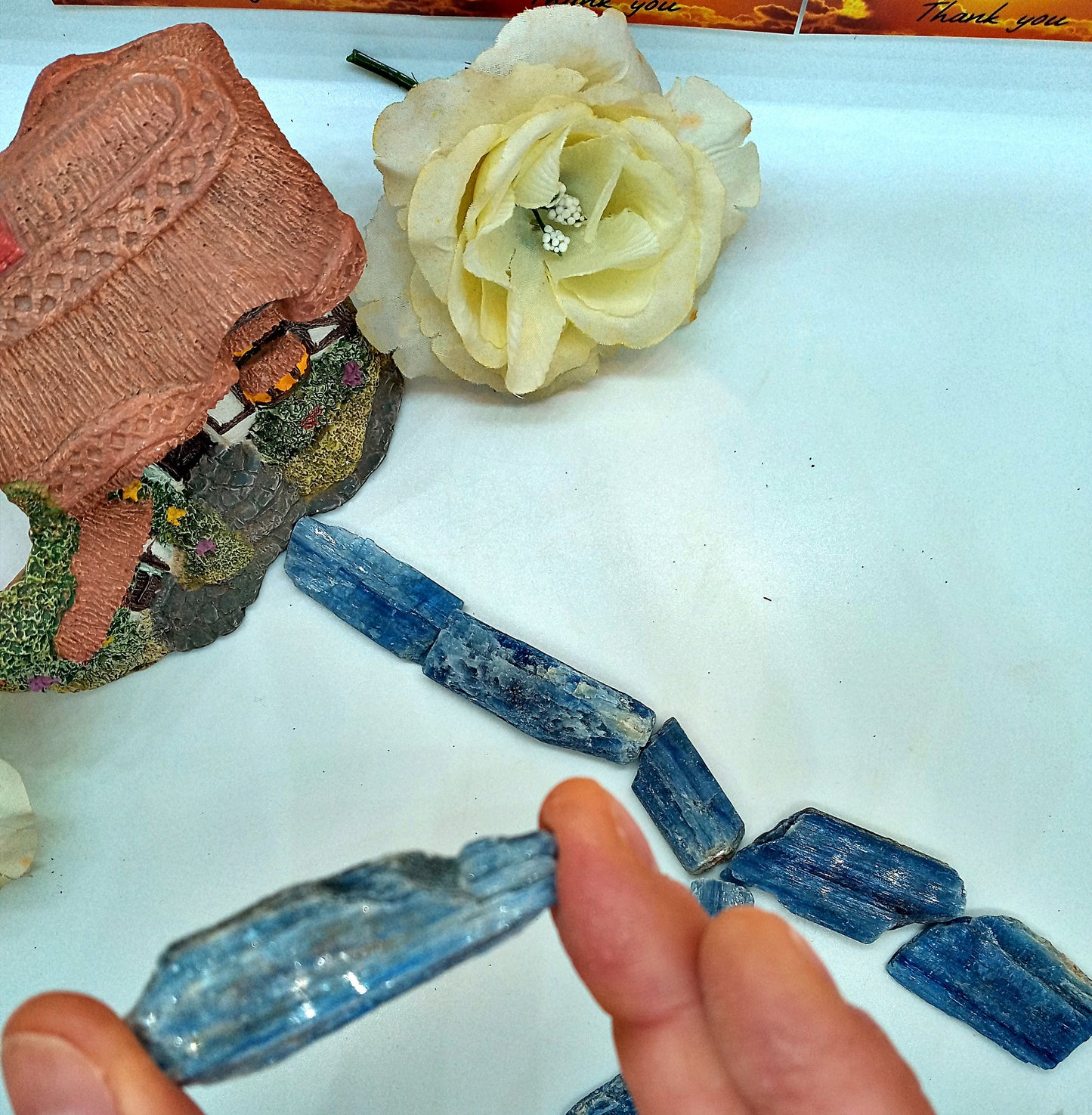 Blue Kyanite Crystals! Choose from three (3) sizes of quality, all-natural, raw, Blue Kyanite blades and fans!