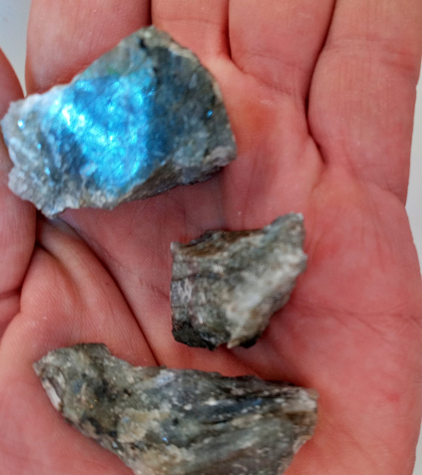 Labradorite Crystals!  Choose from five (5) sizes of quality, all-natural, raw, Labradorite stones, crystals and chunks!