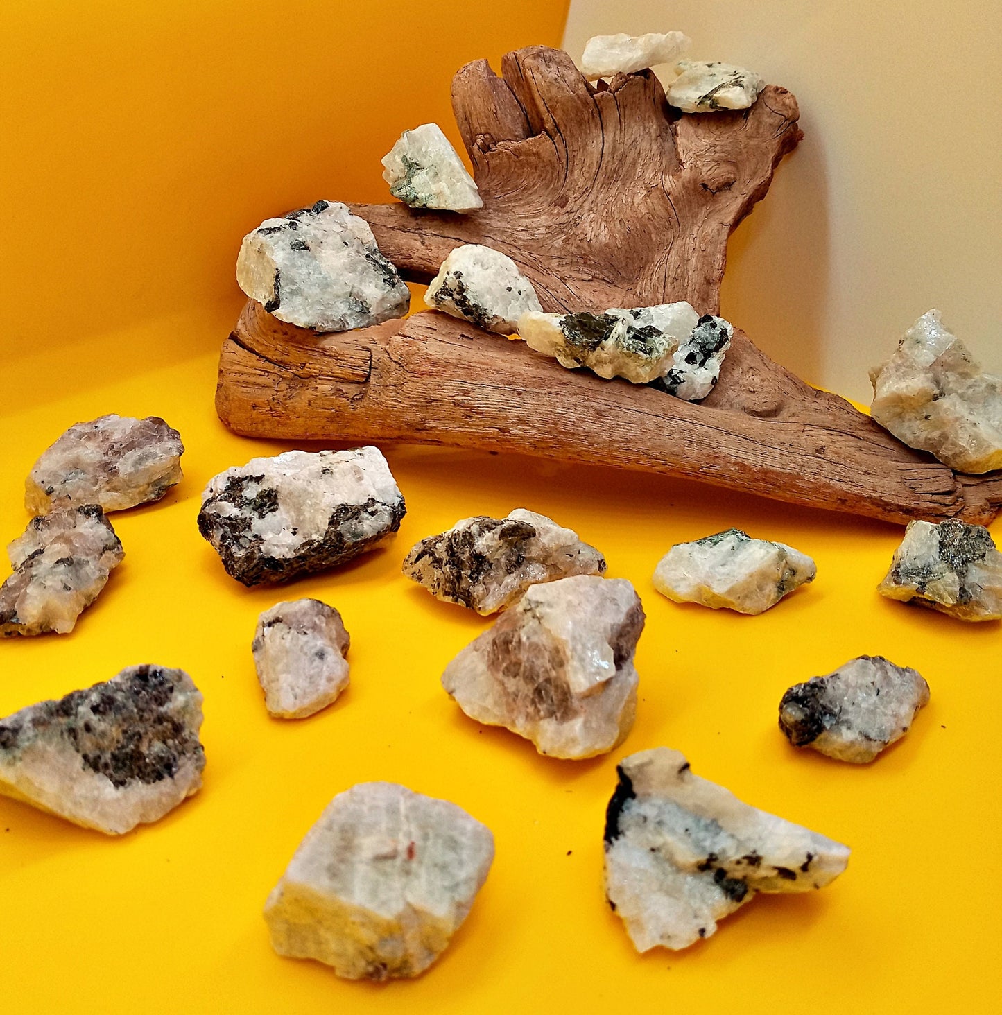 Rainbow Moonstone Chunks! Choose from two (2) sizes of quality, all-natural, raw, Rainbow Moonstone crystals and stones!