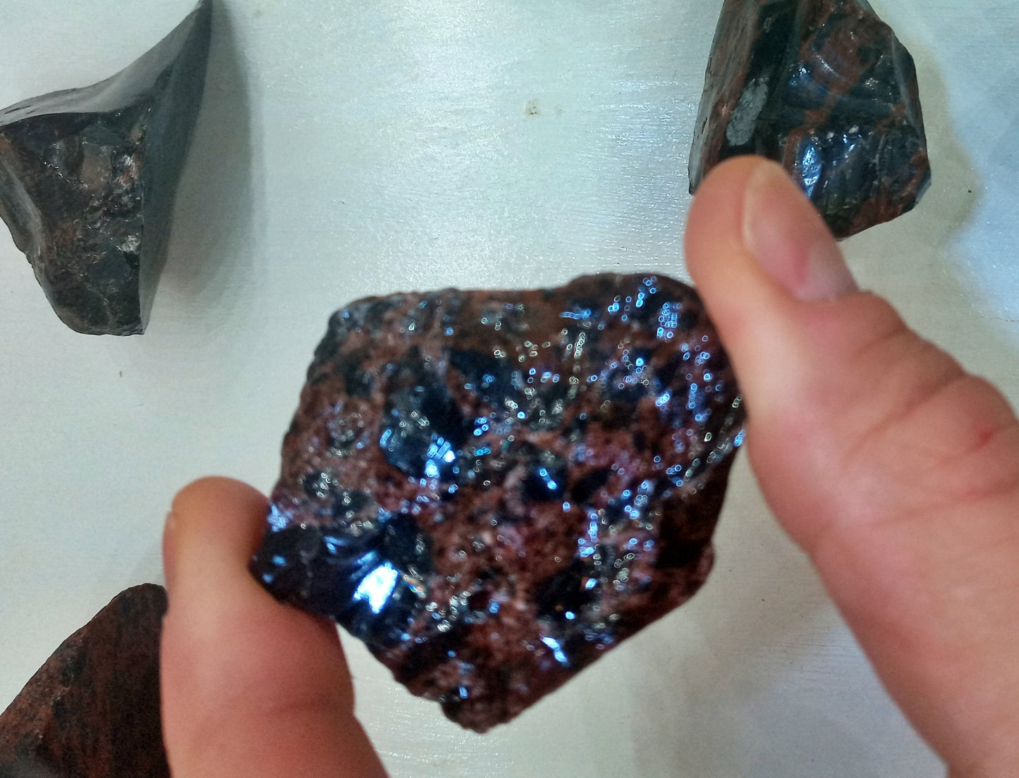 Mahogany Obsidian! Choose from three (3) sizes of quality, all-natural, raw, Volcanic Glass crystals.