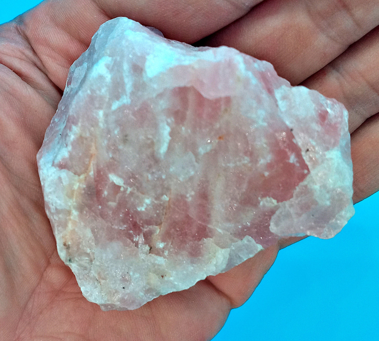 A-Grade Rose Quartz! Choose from five (5) sizes of quality, all-natural, raw, Rose Quartz stones and crystals.