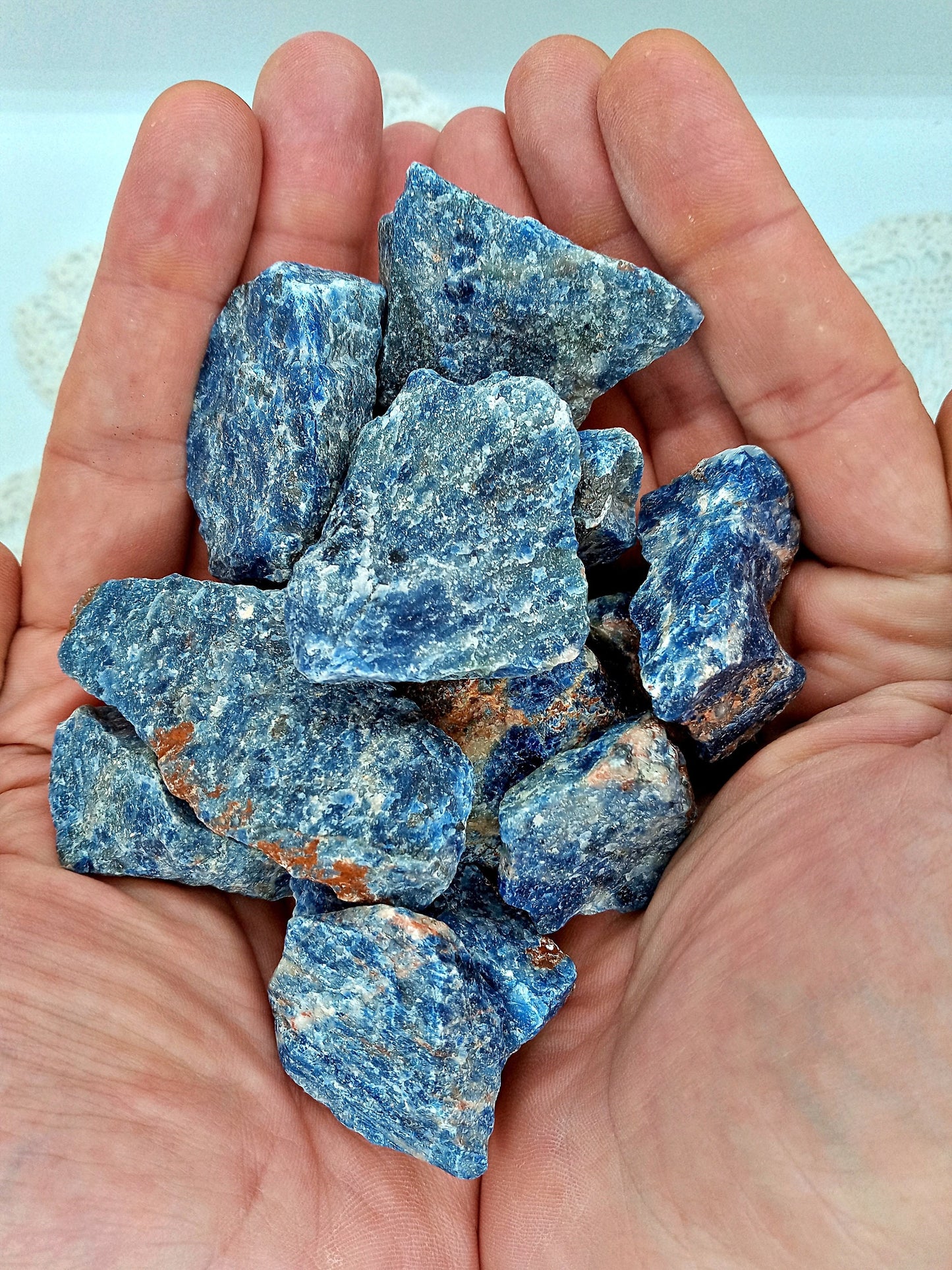 Sodalite Crystals! All-natural, raw, Sodalite rough stones!
