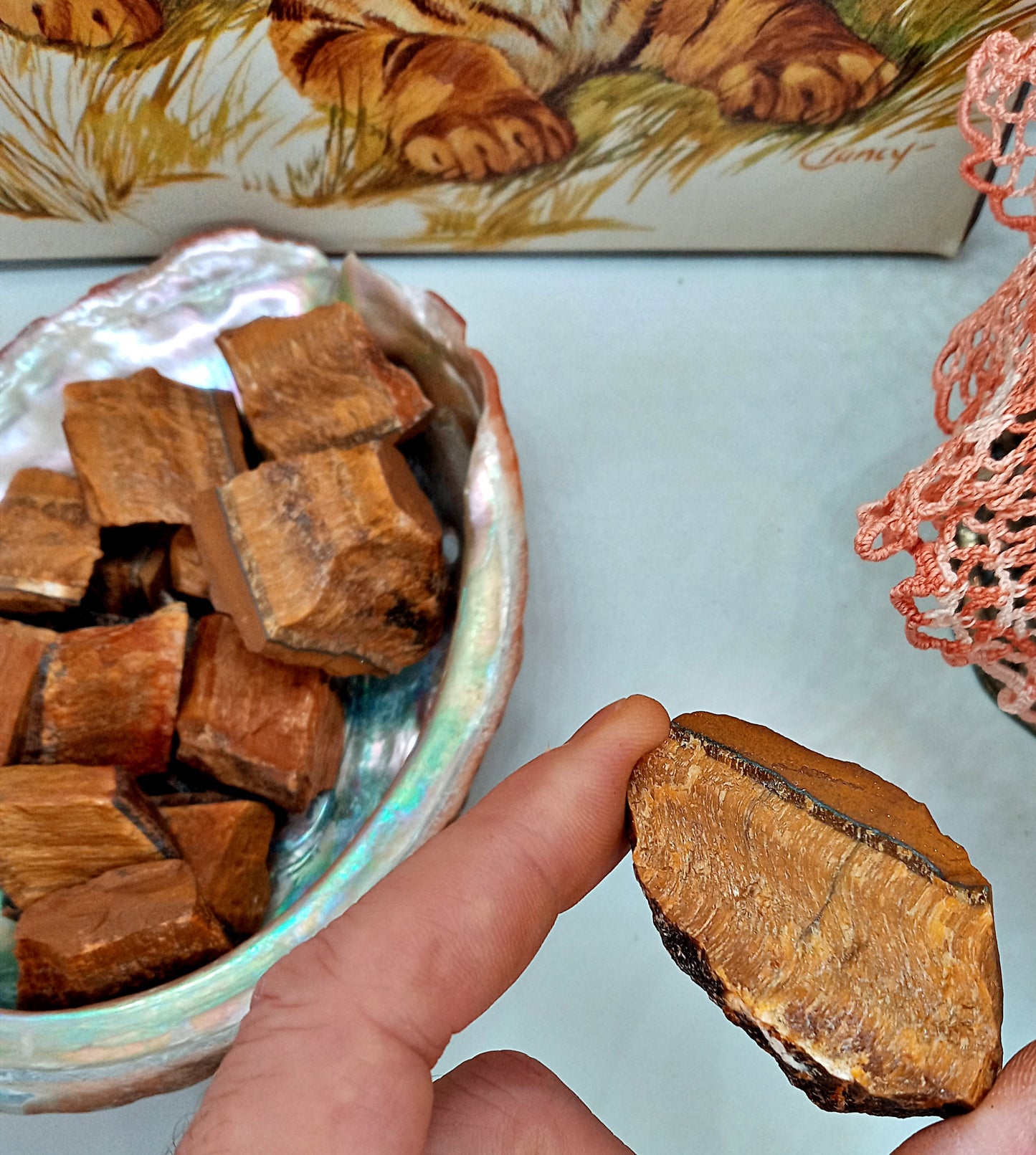 A-Grade Tigers Eye Crystals!  Choose from three (3) sizes of high-quality, all-natural, raw, Golden Tigers Eye - Premium Gold Tigers Eye!