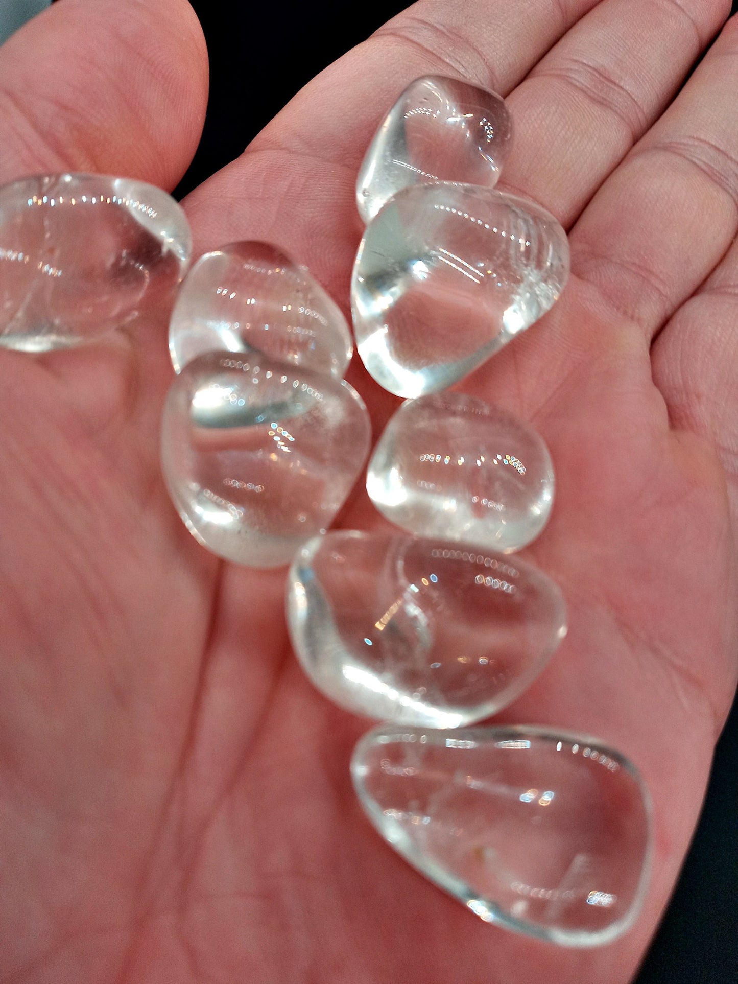 AA Crystal Quartz!  AA-Grade, natural, tumbled High-Quality Clear Quartz crystals!   Premium Plus Polished Crystal Quartz!  Rock Crystal!