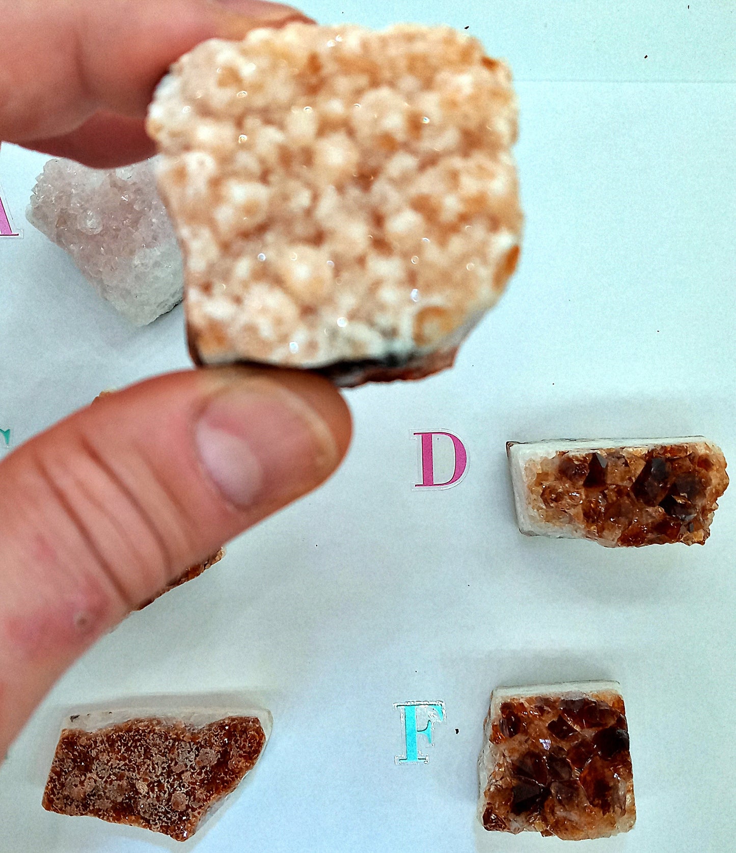 Graded Citrine Clusters!  Choose your Own from six (6) Beautiful Quality Citrine Clusters!  Graded AB Geode, points, crystals, clusters