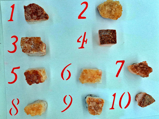Graded Citrine Clusters!  Choose your Own from ten (10) Beautiful Quality Citrine Clusters!  AB Citrine Geode, points, crystals, clusters