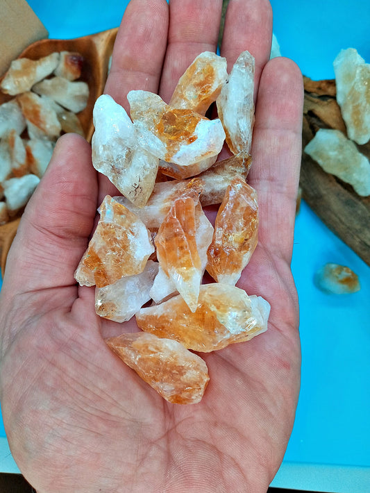Bulk Citrine Crystals - Choose Both Size and Quantity!  Raw Citrine Crystals and stones at bulk Wholesale Pricing!