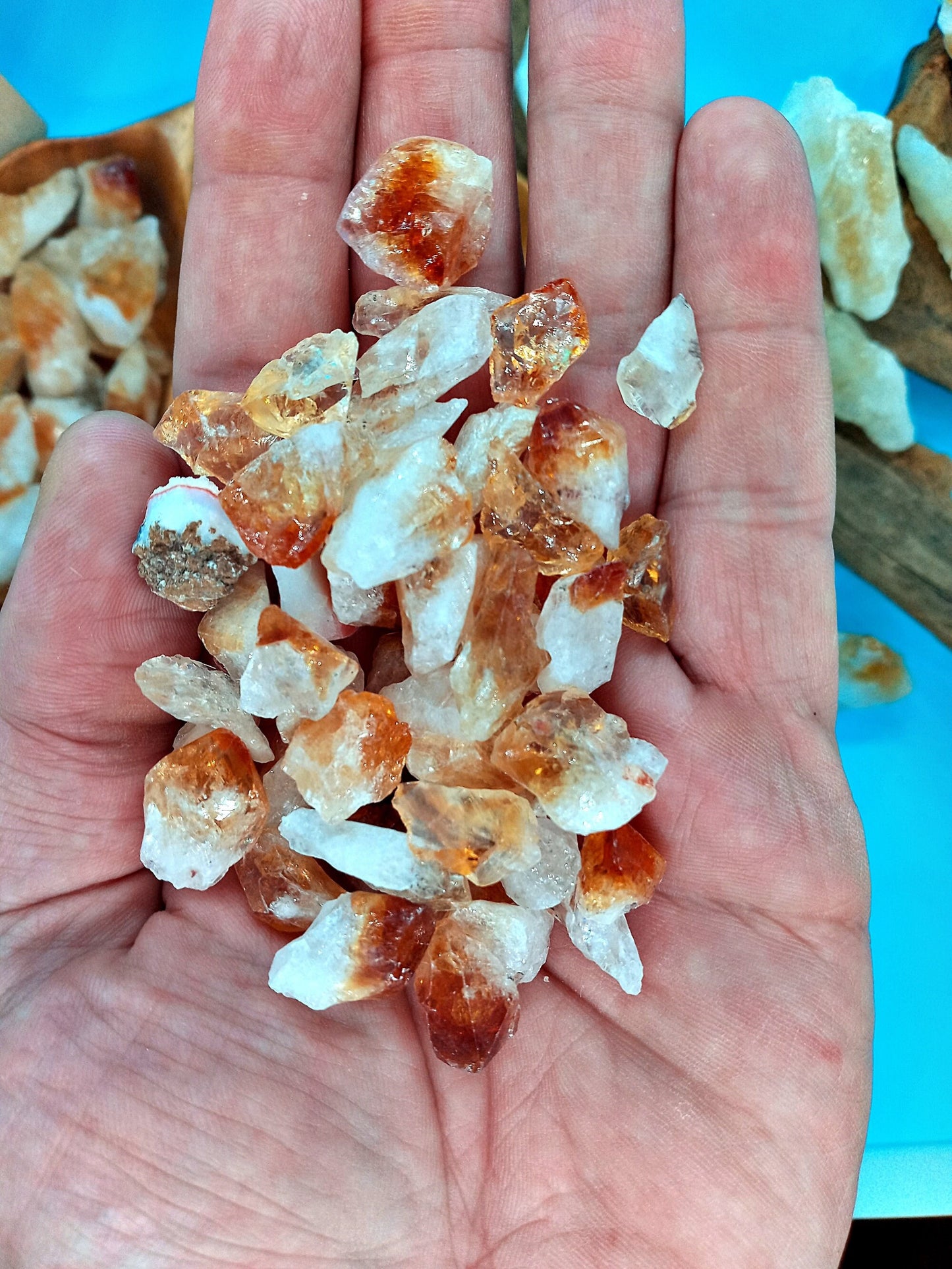 Bulk Citrine Crystals - Choose Both Size and Quantity!  Raw Citrine Crystals and stones at bulk Wholesale Pricing!