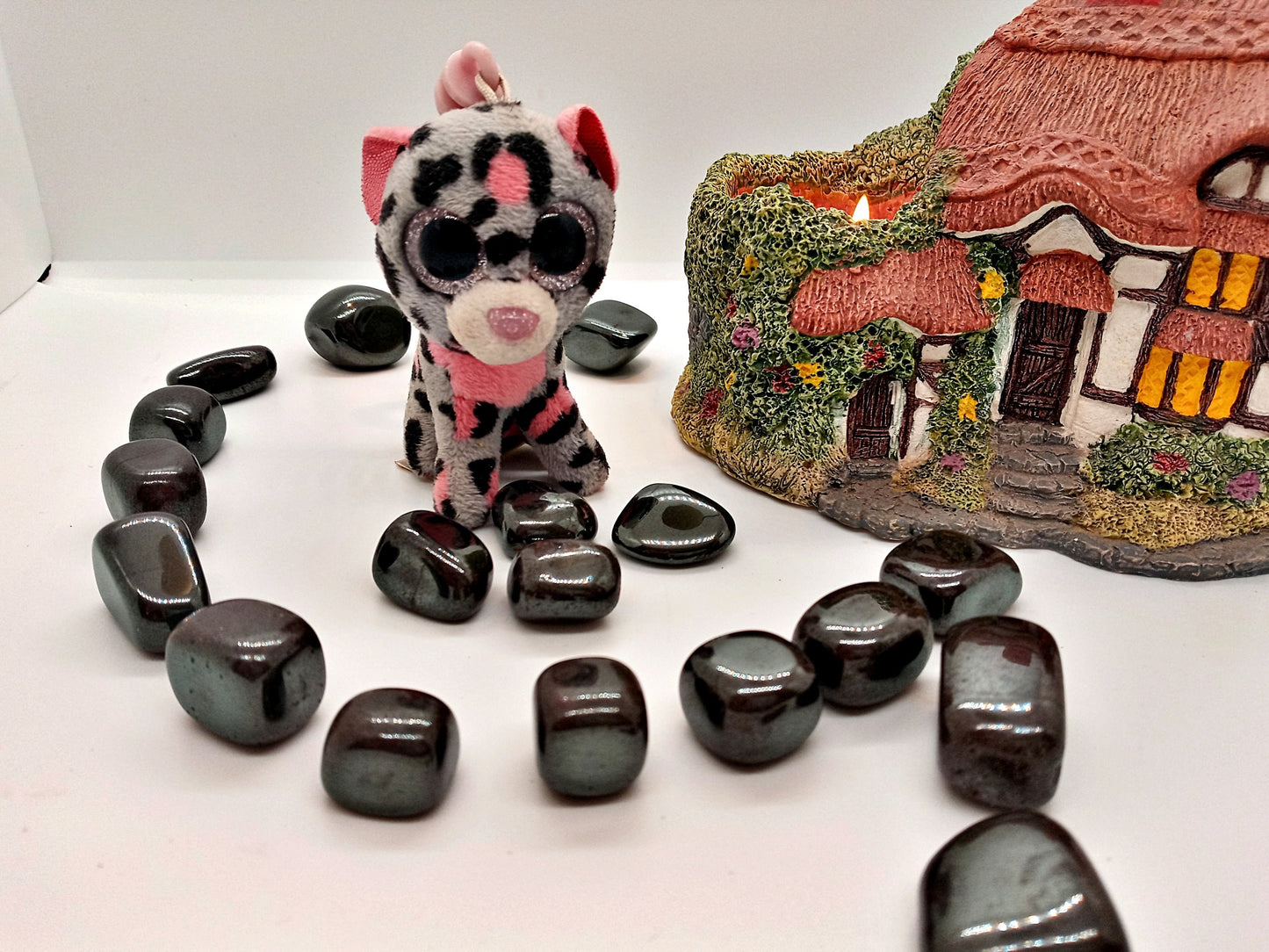 Bulk Hematite Crystals!  Choose how Many natural, tumbled Quality Hematite crystals!   Polished Hematite!