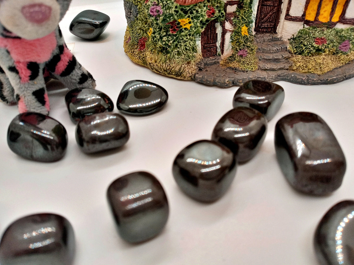 Bulk Hematite Crystals!  Choose how Many natural, tumbled Quality Hematite crystals!   Polished Hematite!