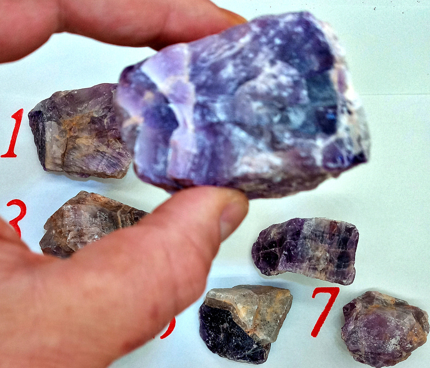 Large Amethyst Chunks!   Choose Your Own Chunk of Amethyst from seven (7) Large Raw/Rough Amethyst Chunks!  Large crystals and stones.