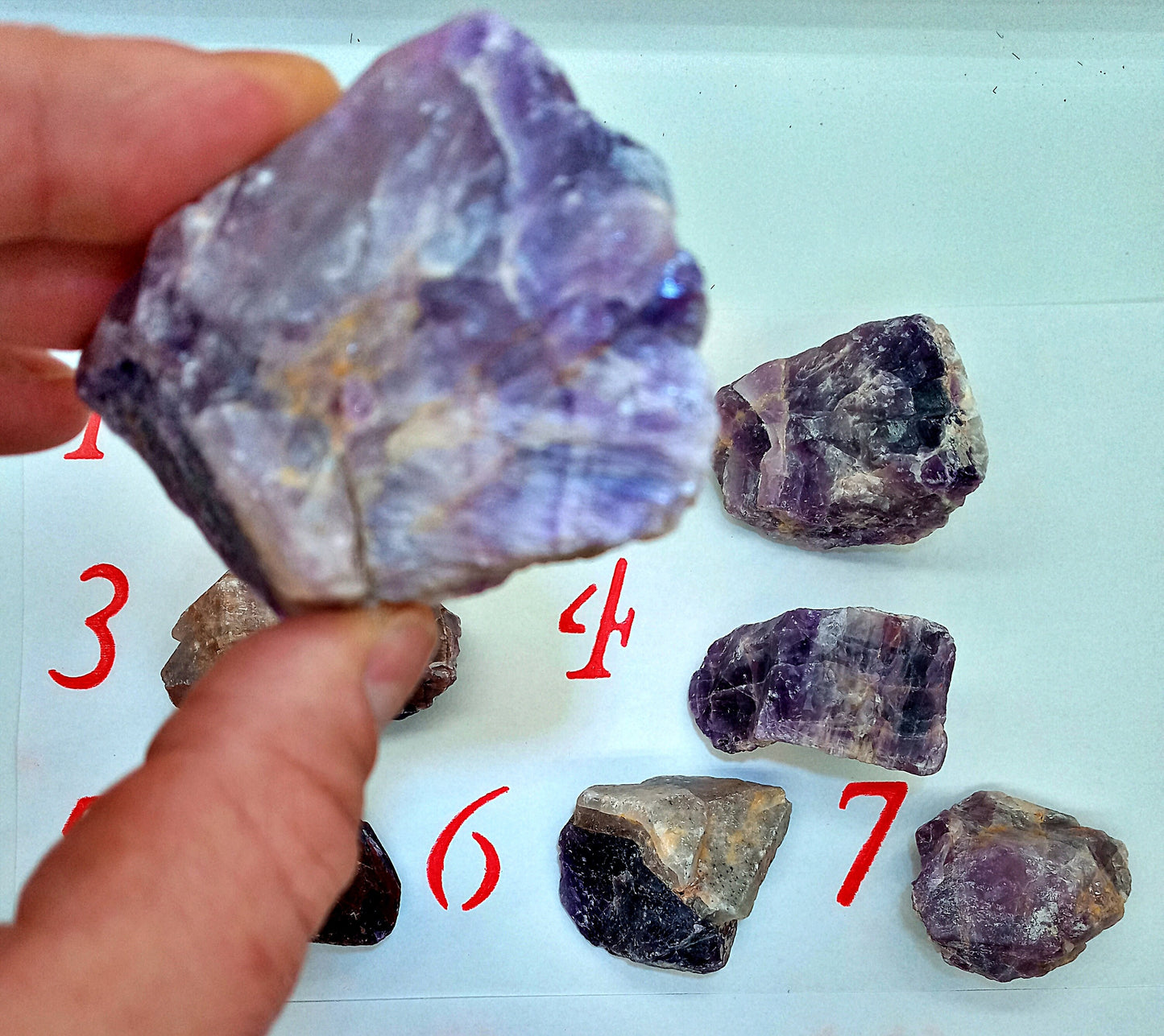Large Amethyst Chunks!   Choose Your Own Chunk of Amethyst from seven (7) Large Raw/Rough Amethyst Chunks!  Large crystals and stones.