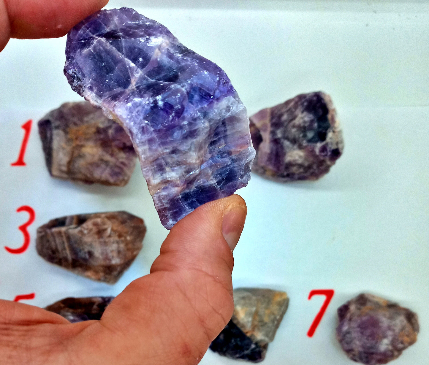 Large Amethyst Chunks!   Choose Your Own Chunk of Amethyst from seven (7) Large Raw/Rough Amethyst Chunks!  Large crystals and stones.