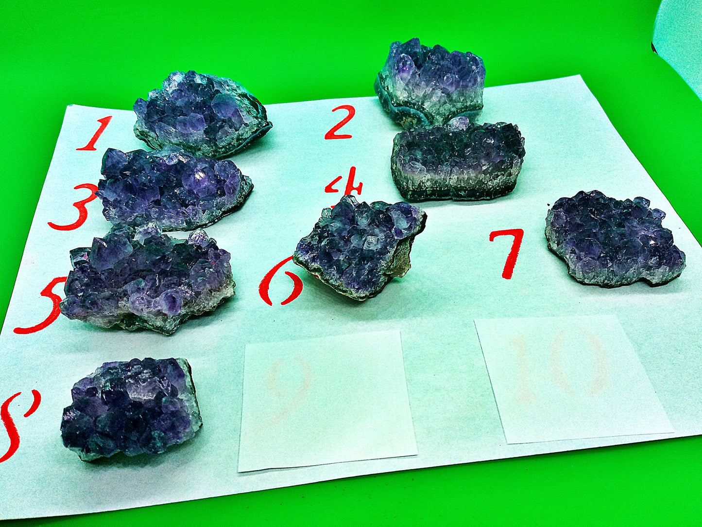 A-Grade Amethyst Clusters!  Choose Your Own from eight (8) Beautiful High-Quality Clusters!  Amethyst Geodes, Points, Druze, Druzy