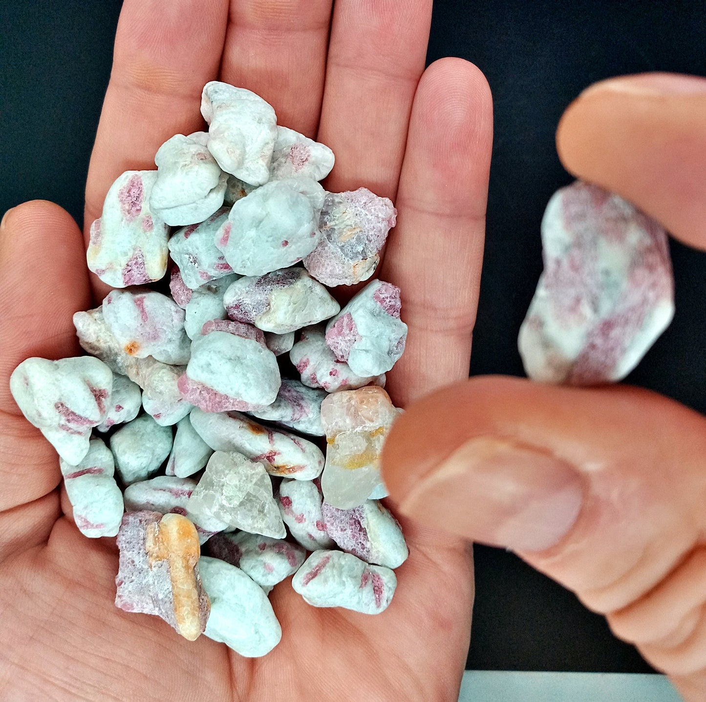 Bulk A-Pink Tourmaline! Choose how Many A-Grade tumbled High Quality Pink Tourmaline crystals!   Premium Grade polished Pink Tourmaline!