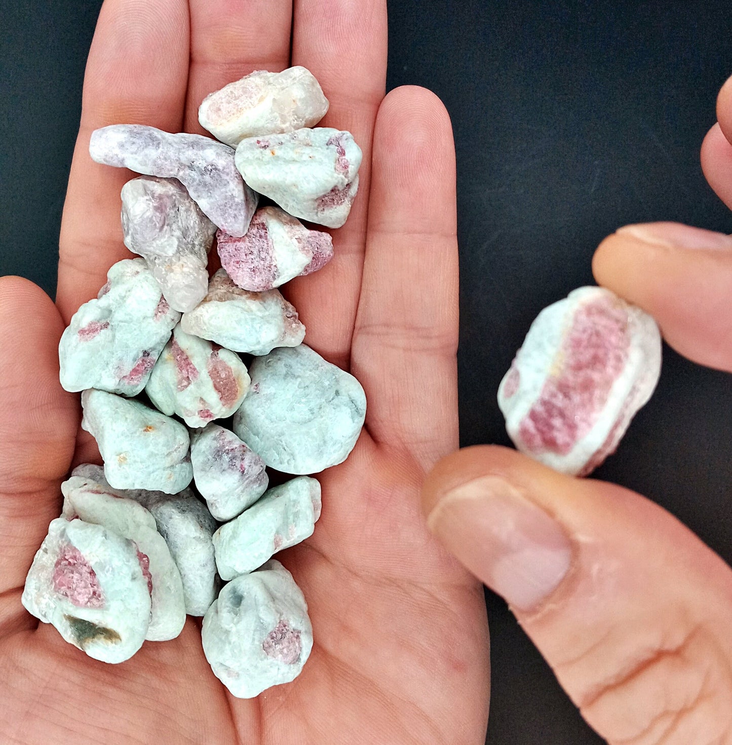 Bulk A-Pink Tourmaline! Choose how Many A-Grade tumbled High Quality Pink Tourmaline crystals!   Premium Grade polished Pink Tourmaline!