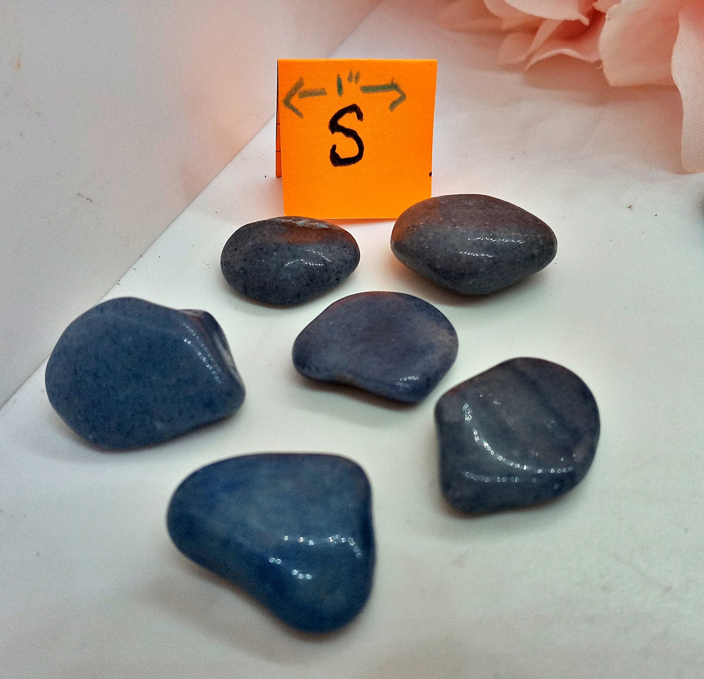 A-Grade Blue Aventurine Crystals!  Choose from four (4) sizes of Premium A-Grade, natural, tumbled High Quality Blue Aventurine crystals.