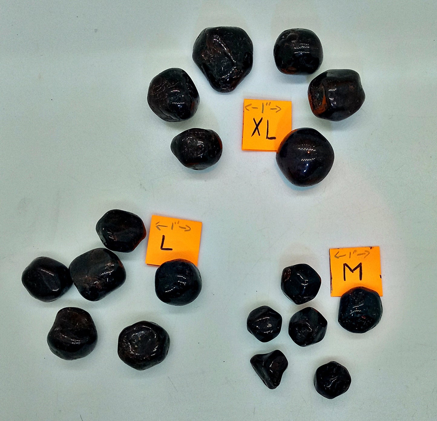 XQ Garnet Crystals!  AAA-Grade, natural, tumbled Extra High Quality Garnets!   Premium Extra Grade polished Garnets!  Pocket stones!