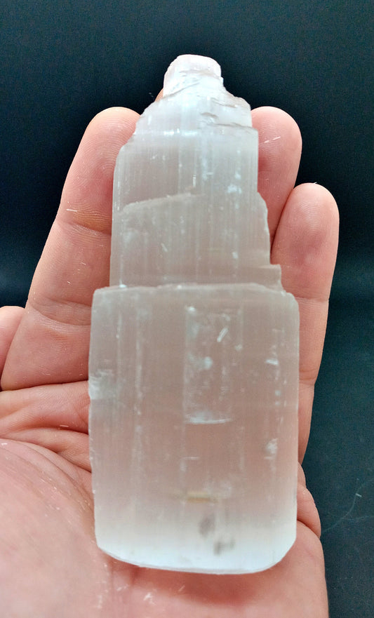 Medium Selenite Tower crystal charging station!  Selenite Skyscrapers, Icebergs, Towers