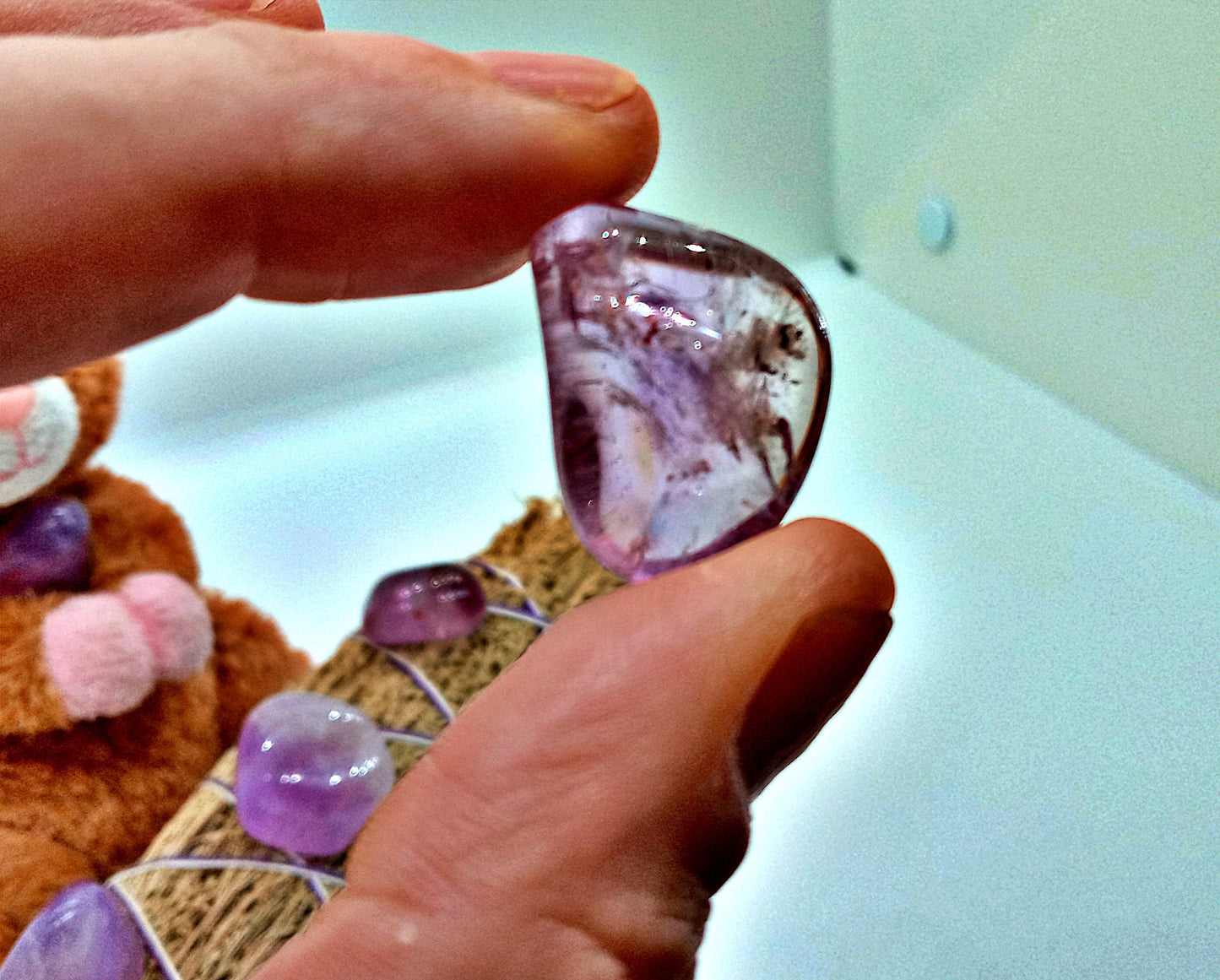 AA Amethyst Crystals!  AA-Grade, all natural, tumbled High Quality Amethyst crystals and stones.   Premium Plus polished Amethyst!