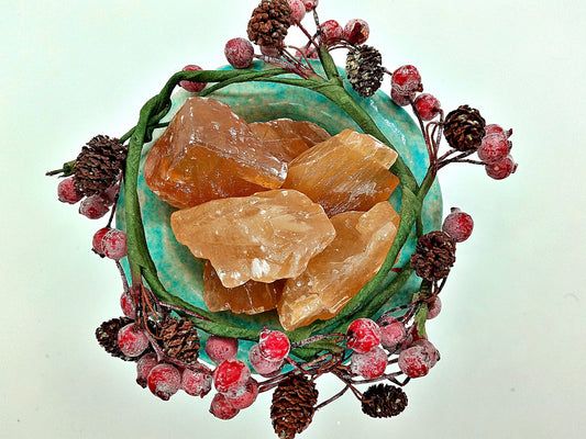 Champagne Calcite raw Crystals!  All-Natural, Rough, Quality Honey Calcite Stones and Chunks!