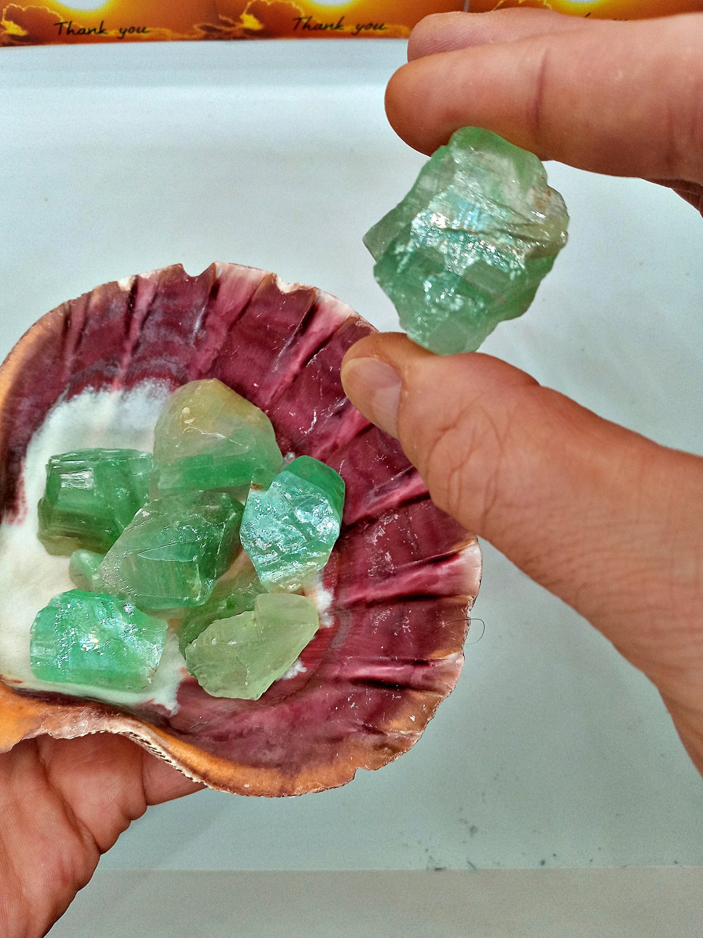 Green Calcite raw Crystals!  Naturally Rough Green Calcite Crystals and Stones from Mexico!