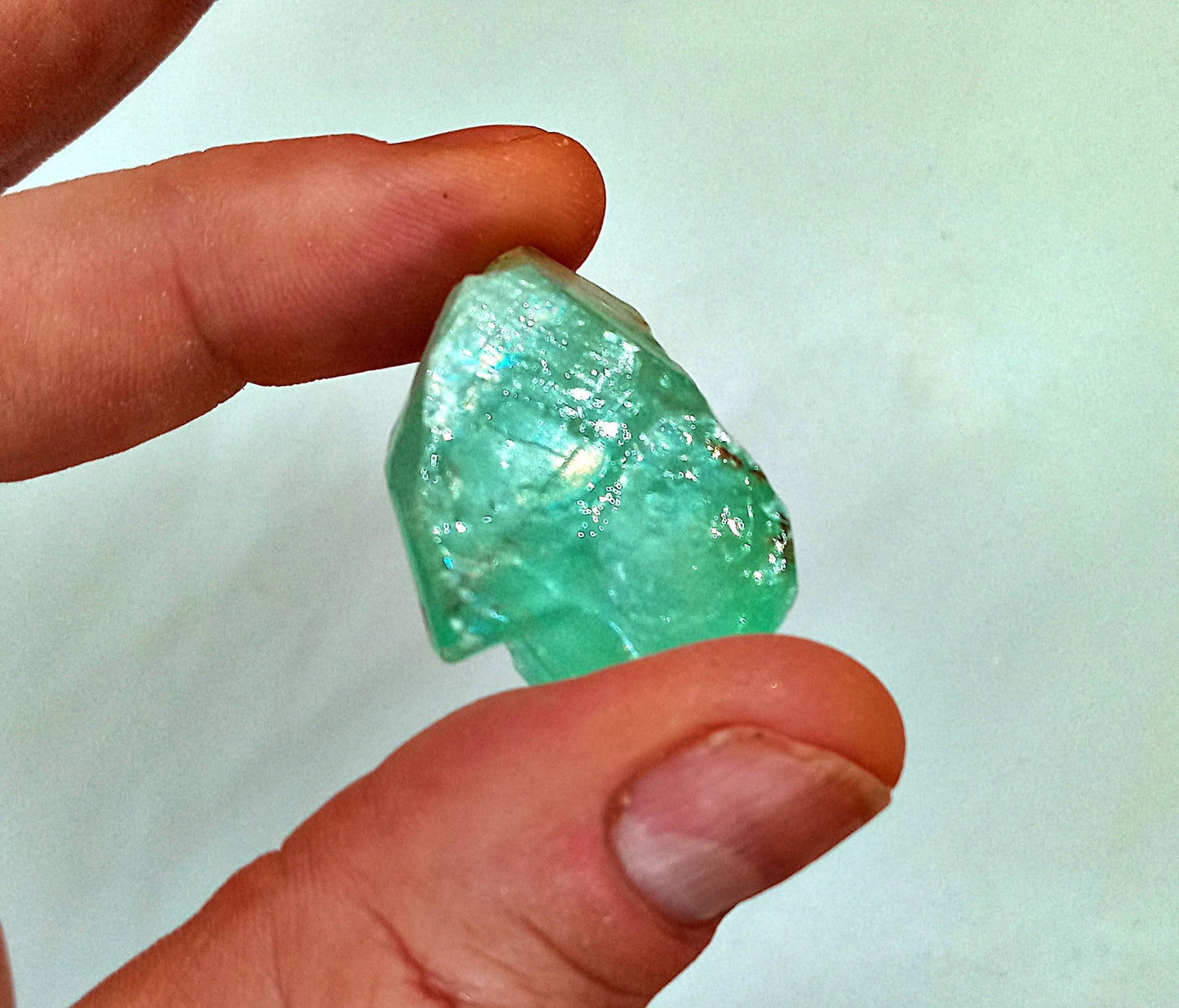 Green Calcite raw Crystals!  Naturally Rough Green Calcite Crystals and Stones from Mexico!