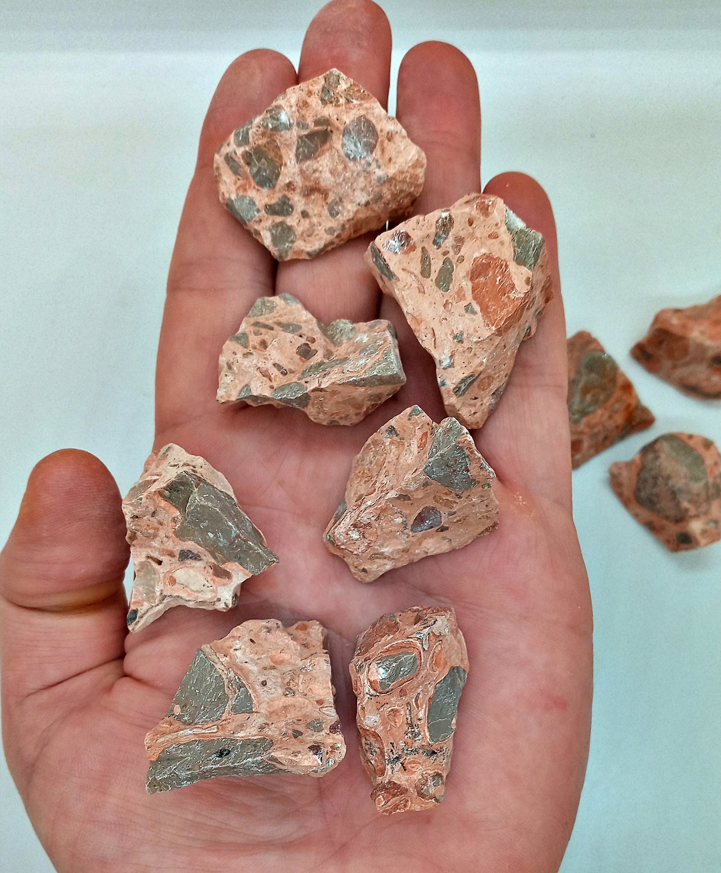 Brecciated Jasper!  Raw, natural, Brecciated or Poppy Jasper!  Rough, Brecciated Jasper crystals and stones.