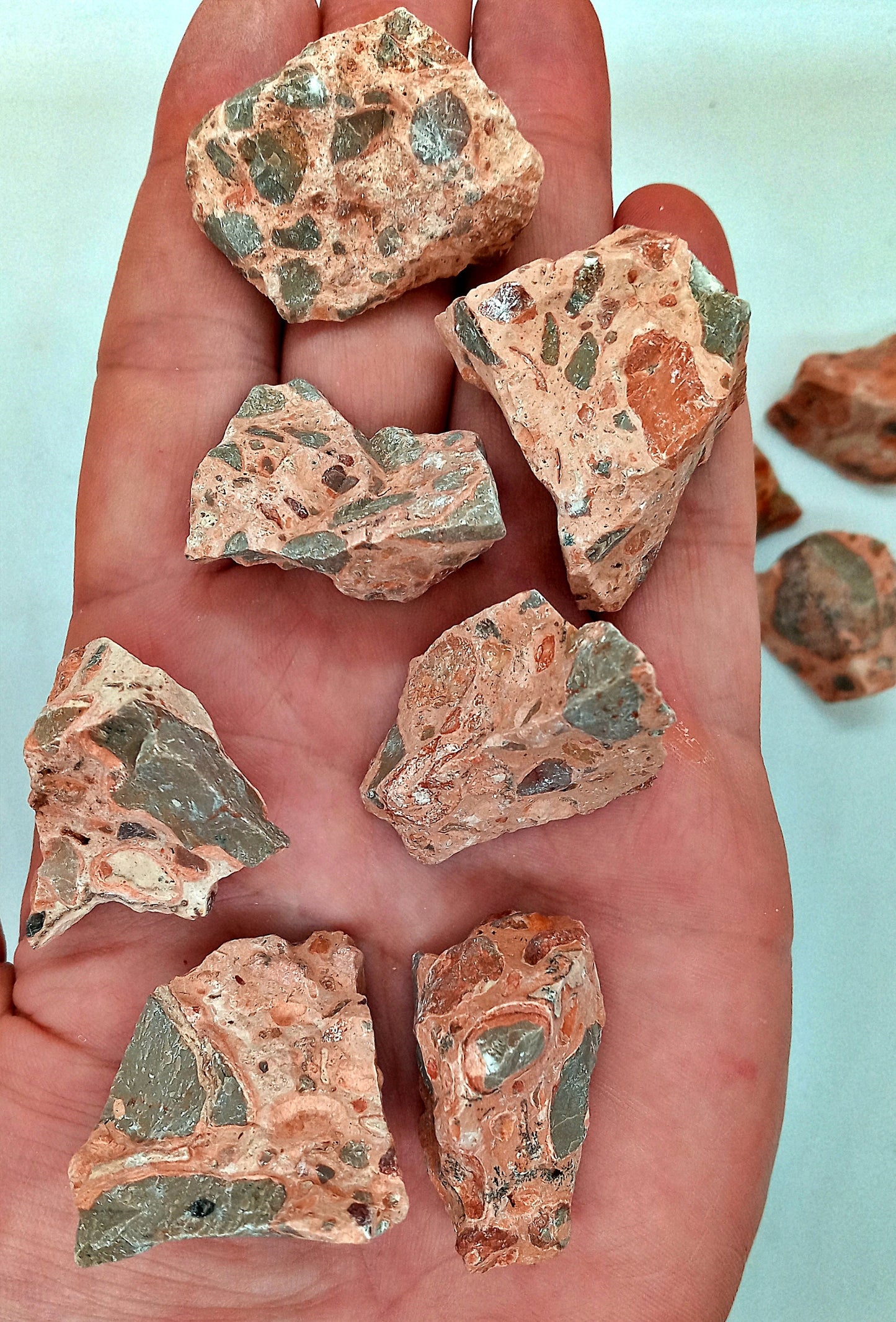 Brecciated Jasper!  Raw, natural, Brecciated or Poppy Jasper!  Rough, Brecciated Jasper crystals and stones.