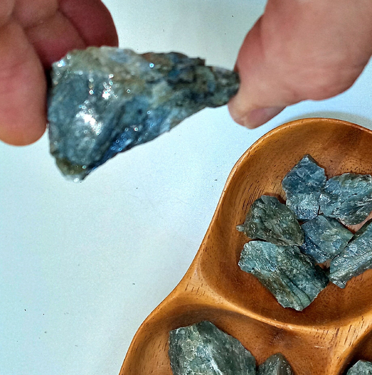 Labradorite Crystals!  Choose from five (5) sizes of quality, all-natural, raw, Labradorite stones, crystals and chunks!