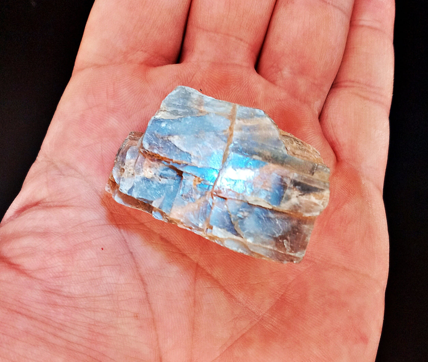 RARE! Bi-Colored Moonstone crystals! Choose from two (2) sizes of quality, all-natural, raw, Bi-Colored Moonstone stones!