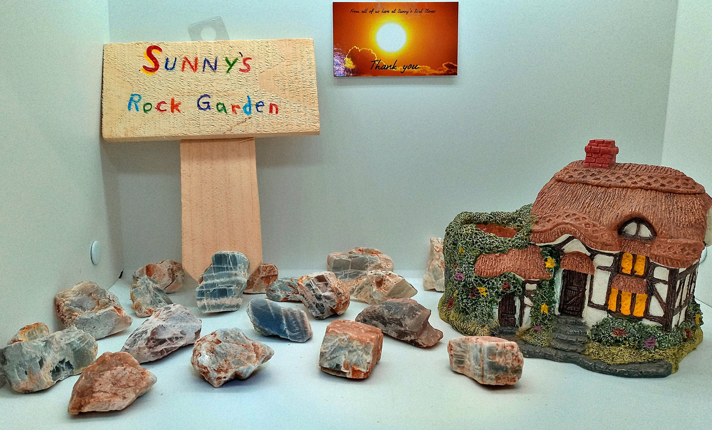 Blue & Pink Moonstone! Choose from two (2) sizes of quality, all-natural, raw,  Blue and Pink Moonstone crystals and stones!