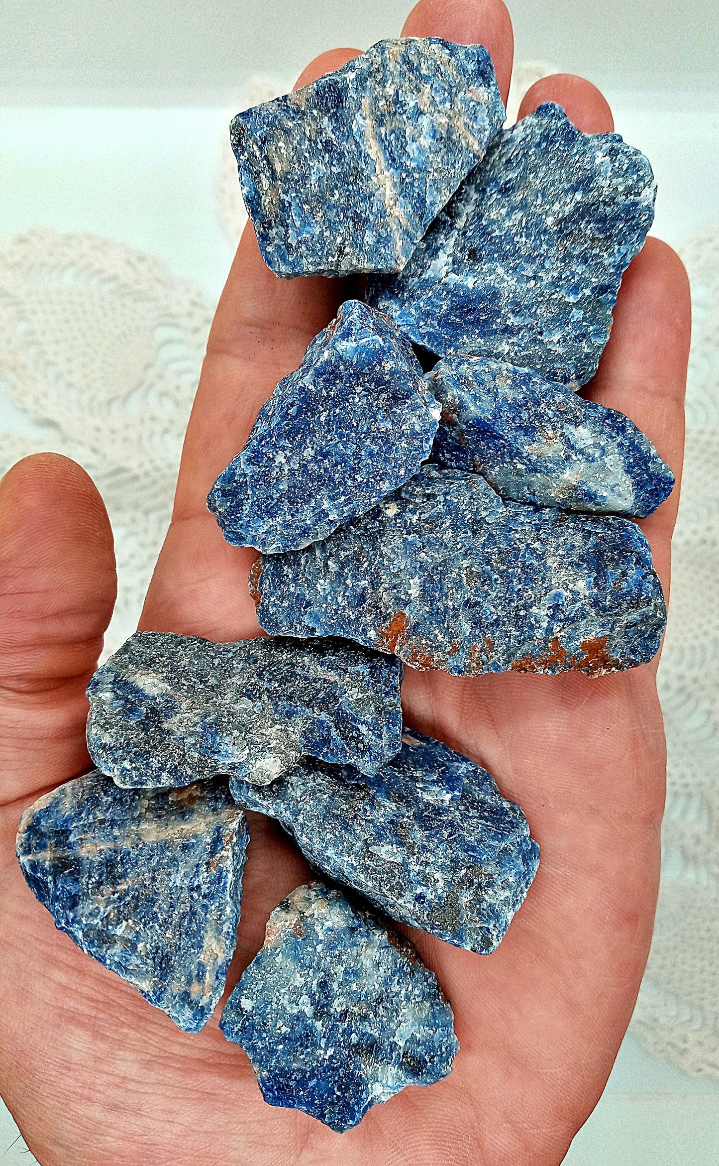 Sodalite Crystals! All-natural, raw, Sodalite rough stones!