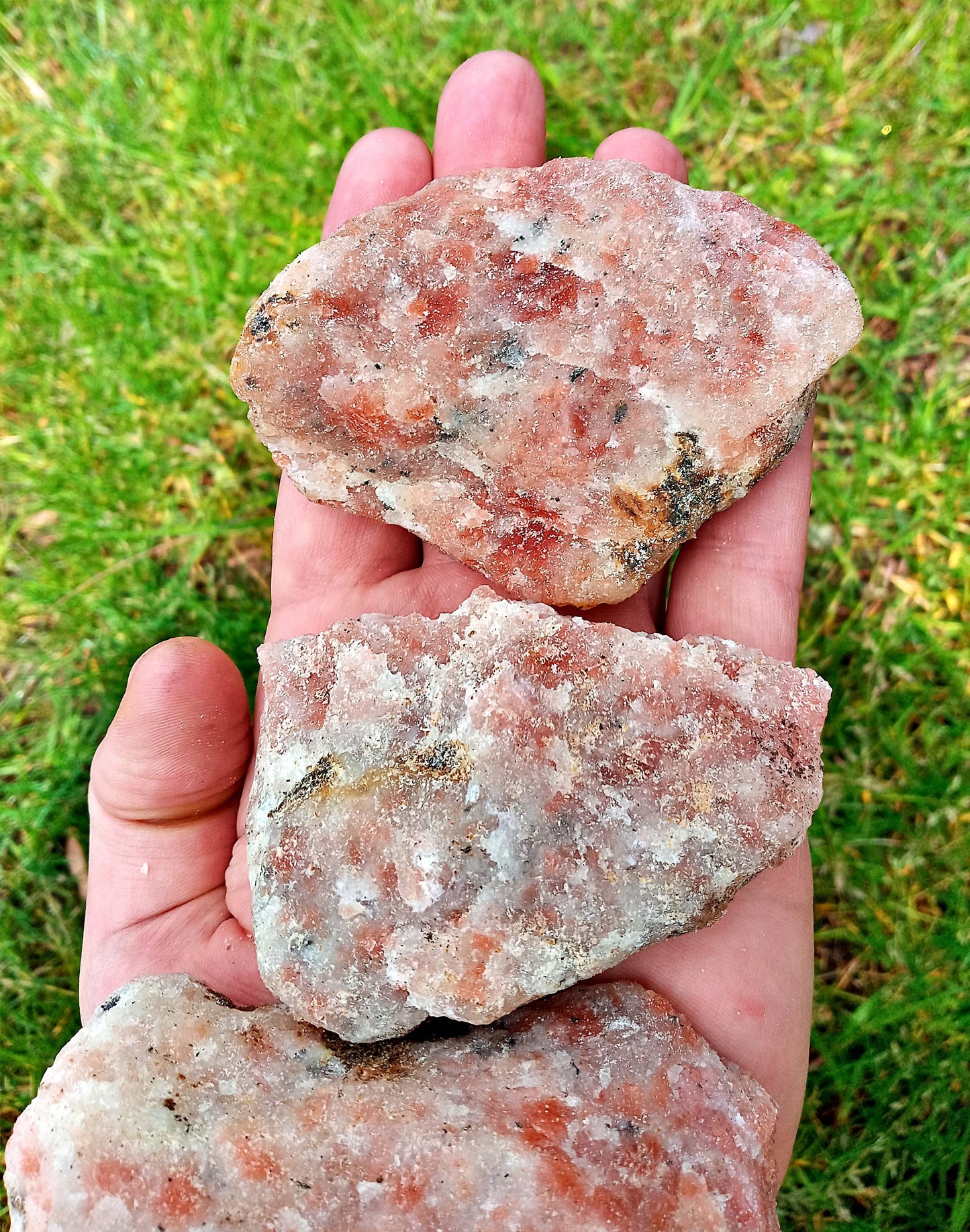 Sunstone Crystals! Choose from six (6) sizes of quality, all-natural, raw, Sunstone crystals and stones!